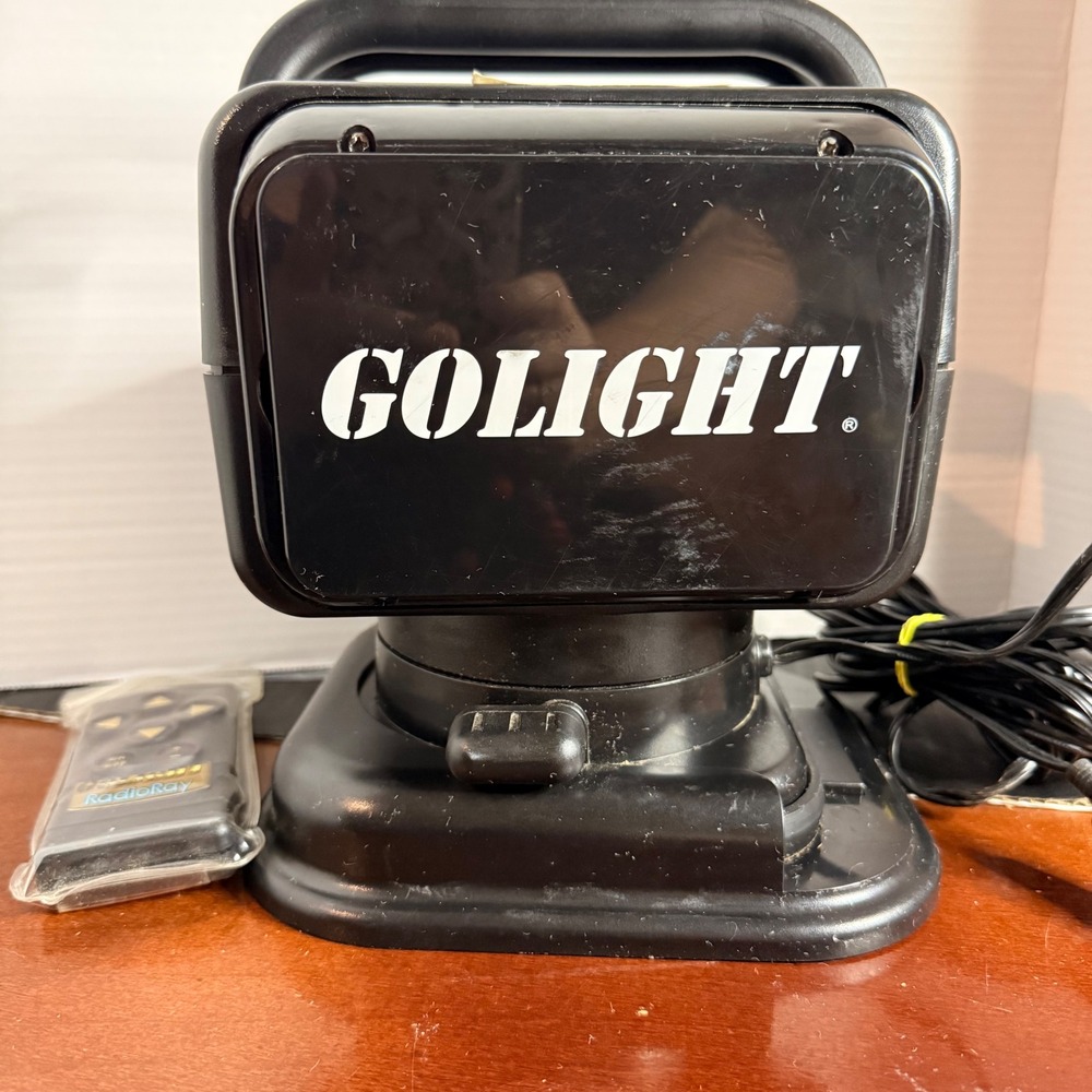 GoLight RadioRay Remote Control Spotlight Searchlight 12V w/ Remote Tested Works - Picture 7 of 9
